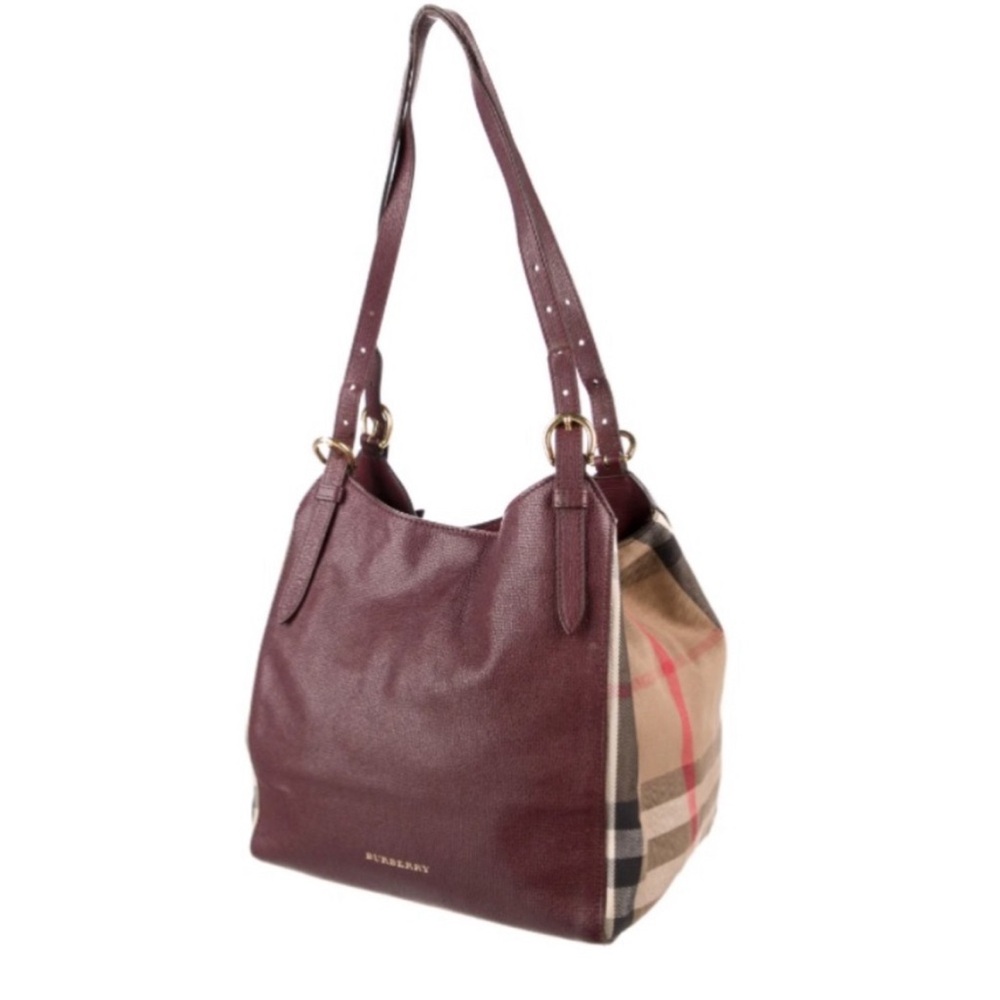 Burberry Canterbury Burgundy Tote